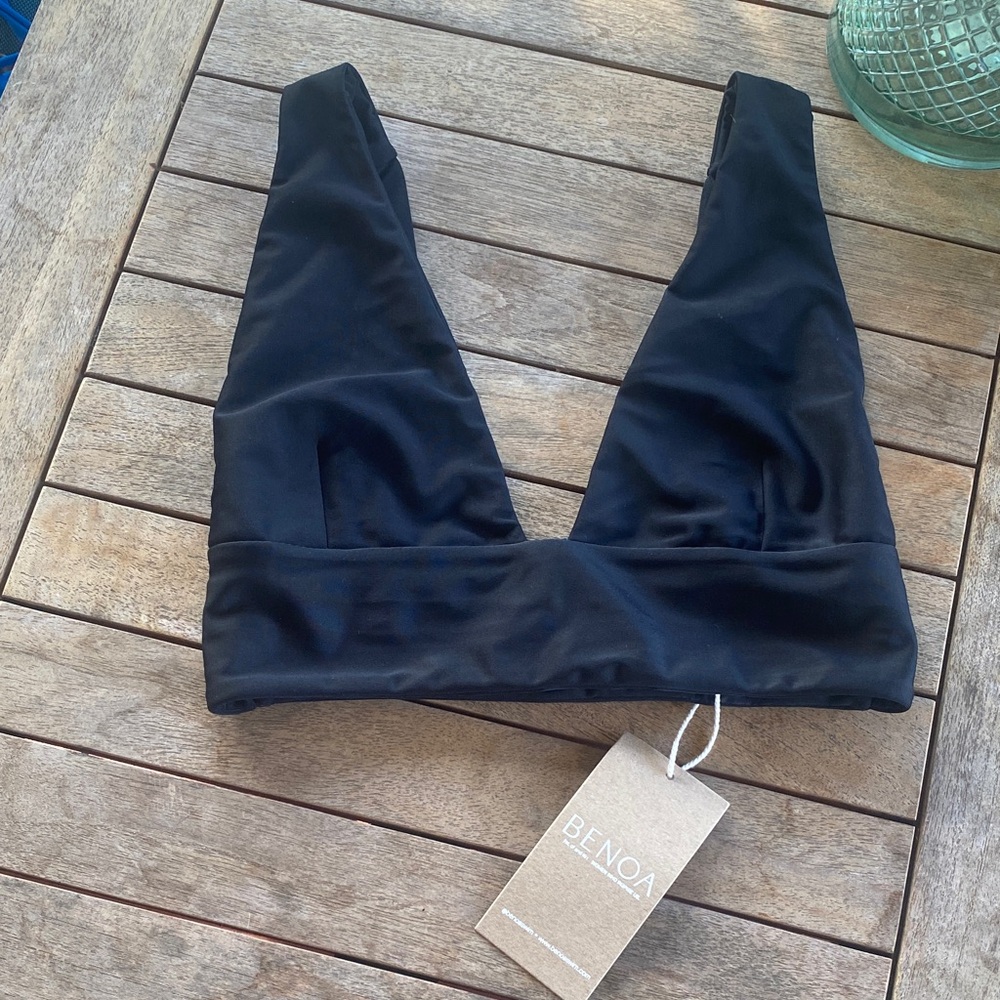 Benoa Black Bikini Top